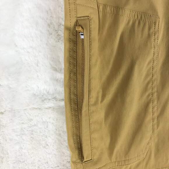 Men's Size 34 EDDIE BAUER 9" Golden Beige TECH Shorts - Picture 5 of 9